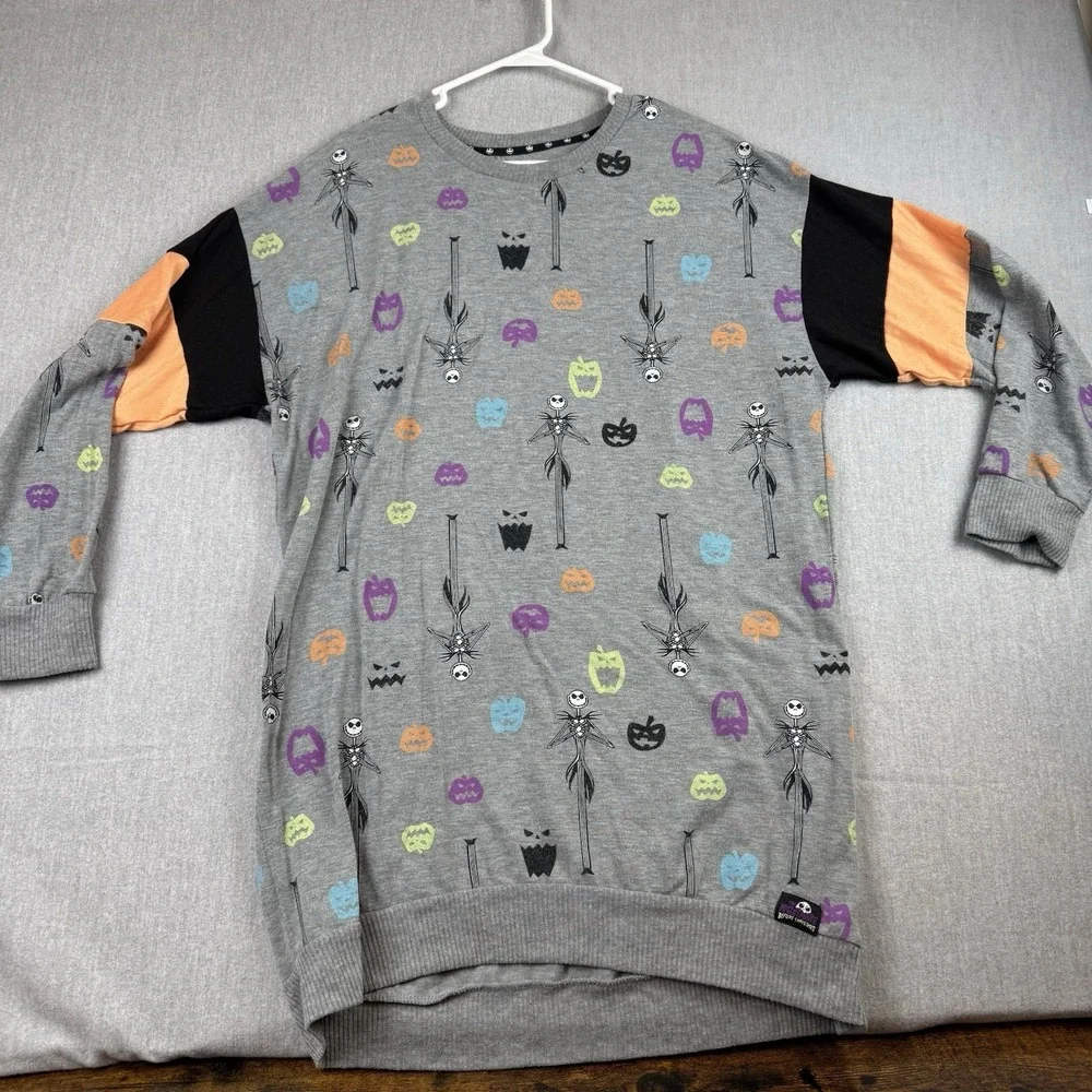 Disney Nightmare Before Christmas‎ Sweater Sleep Tee Nightie Large Pajama PJ